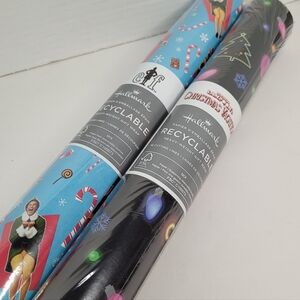 Elf and National Lampoons Christmas Vacation Wrapping Paper Rolls Hallmark NWT